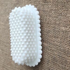 Milkglass butter dish